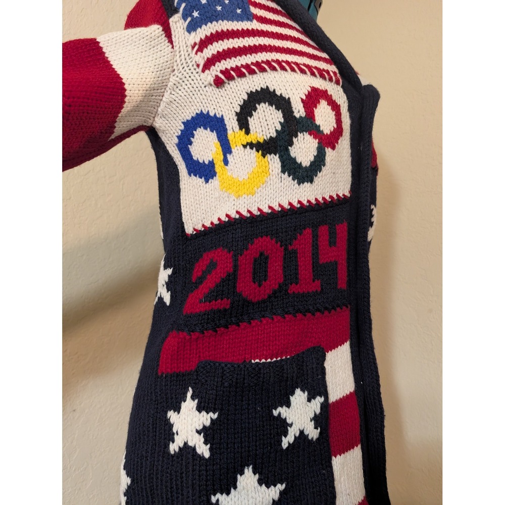 Ralph Lauren Team USA Sochi Olympics 2014 Opening Ceremony Cardigan Small - Picture 4 of 6